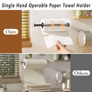 Stainless Steel Kitchen Paper Towel Holder Napkin Cling Film Organizer Rack