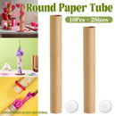 10PCS Round Kraft Paper Storage Tubes Cardboard Poster Document Shipping Tube - 70cm