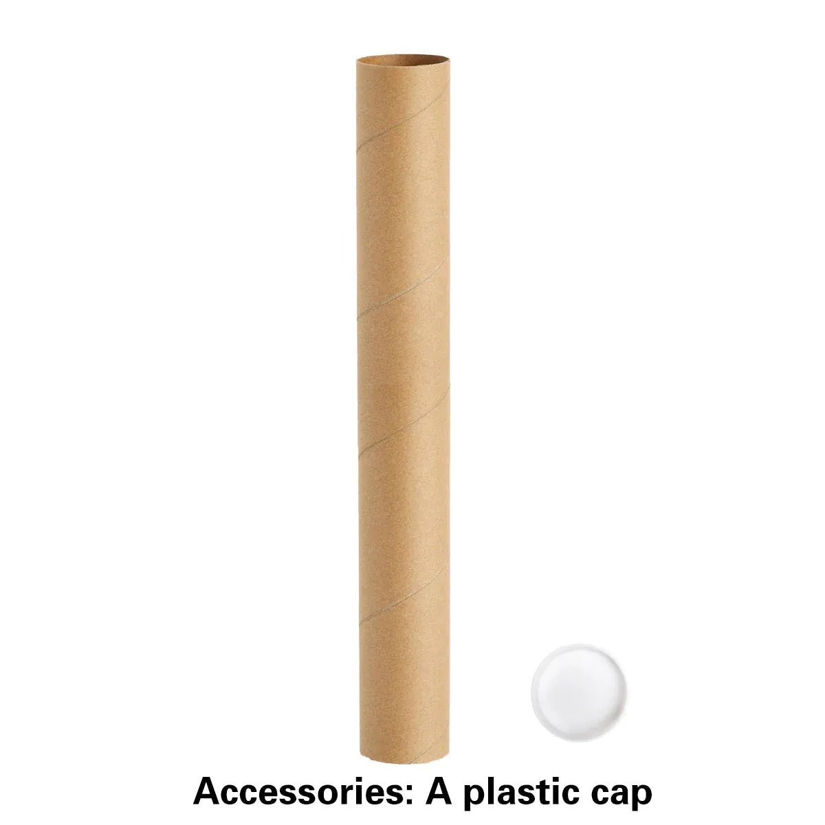 10PCS Round Kraft Paper Storage Tubes Cardboard Poster Document Shipping Tube - 70cm