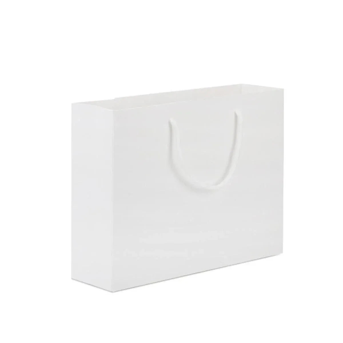 50PCS Kraft Paper Gift Bags Custom Blank Shopping Handbags for Garment Packaging - 13x19x6cm
