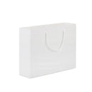 50PCS Kraft Paper Gift Bags Custom Blank Shopping Handbags for Garment Packaging - 13x19x6cm