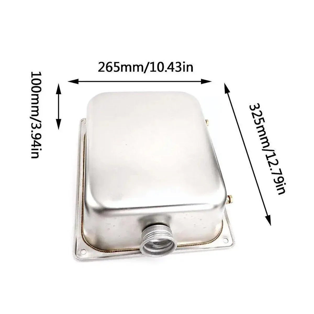 7L Stainless Steel Auxiliary Fuel Tank for Diesel Air Parking Heater with Lock