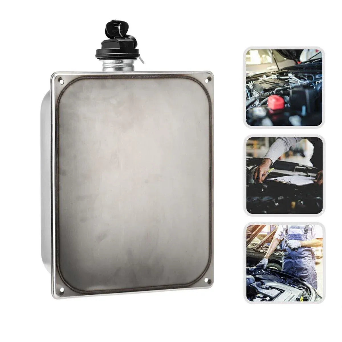 7L Stainless Steel Auxiliary Fuel Tank for Diesel Air Parking Heater with Lock