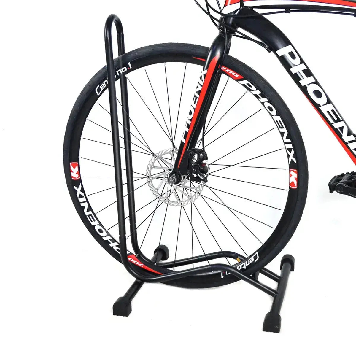 Bike Parking Rack Floor Stand Universal Black Bicycle Storage Organizer Holder