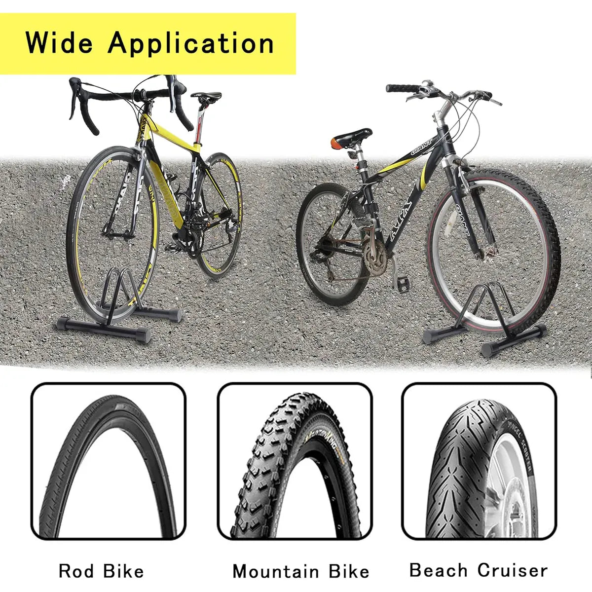 Adjustable Vertical Bicycle Parking Rack Maintenance Frame for Home