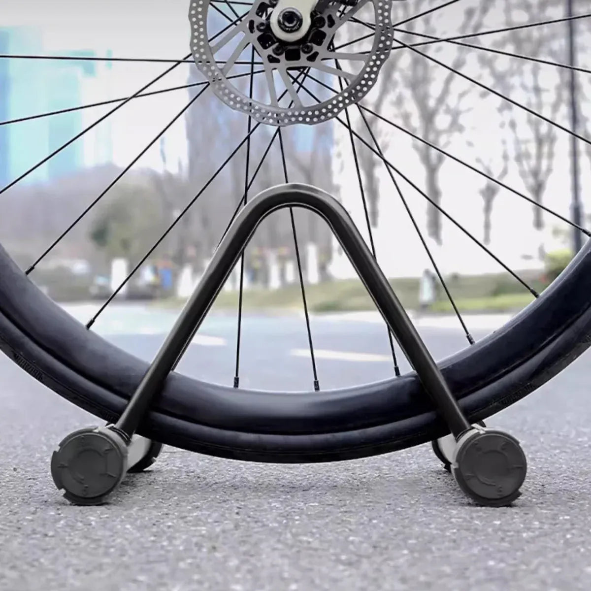 Adjustable Vertical Bicycle Parking Rack Maintenance Frame for Home