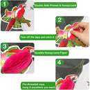 6/9/12pcs Parrot Charm Party Decoration Props Tropical Theme Decor Accessories - 12pcs