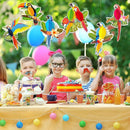 6/9/12pcs Parrot Charm Party Decoration Props Tropical Theme Decor Accessories - 12pcs