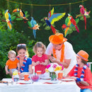 6/9/12pcs Parrot Charm Party Decoration Props Tropical Theme Decor Accessories - 12pcs