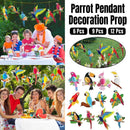 6/9/12pcs Parrot Charm Party Decoration Props Tropical Theme Decor Accessories - 9pcs