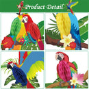 6/9/12pcs Parrot Charm Party Decoration Props Tropical Theme Decor Accessories - 9pcs
