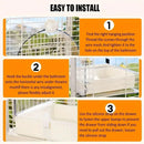 3in1 Parrot Bath Basin Bird Bathtub Cage or Accessory Pet Bird Feeder Water Bowl - Overdress