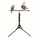 1-Piece Height-Adjustable Bird Perch Stand with Tripod Base