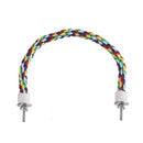 Parrot Rope Perch Colourful Bird Cage Toy Cotton Bungee Swing for Pet Birds - 105CM