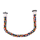 Parrot Rope Perch Colourful Bird Cage Toy Cotton Bungee Swing for Pet Birds - 105CM