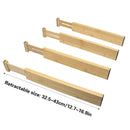 4PCS Bamboo Drawer Retractable Partitions Durable for Home Kitchen