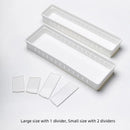 4PCS Drawer Storage Organizer Box Multi Compartment Kitchen Tableware Sorting