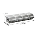 Plastic Screw Parts Storage Box Small Hardware Organizer Case with Four Grids