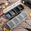 Plastic Screw Parts Storage Box Small Hardware Organizer Case with Four Grids