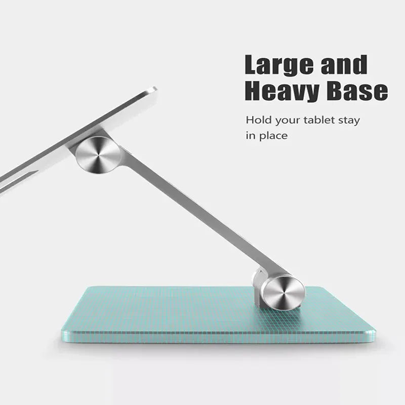 Aluminum Alloy Tablet Phone Holder Desk Stand Bracket Foldable For Ipad Pro 12.9 - Grey