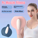 Hip and Inner Thigh Squeeze Trainer Compact Fitness Tool for Home Workouts - Blue