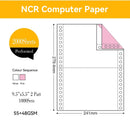 NCR Carbonless Computer Paper Clear Printing Pure Wood Pulp