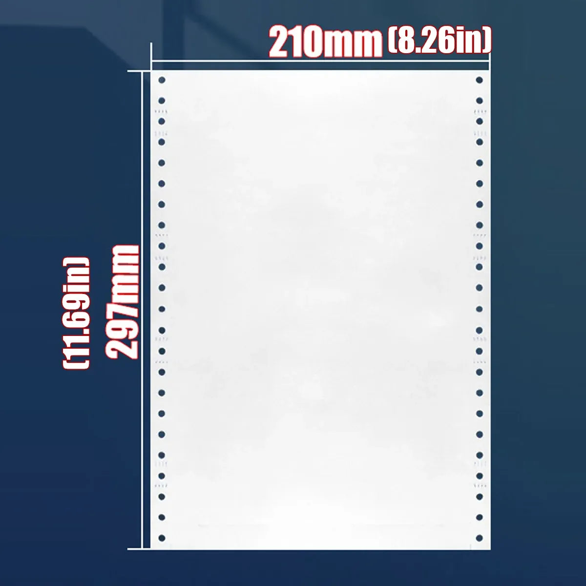 A4 Dot Matrix Printer Paper 2000 Sheets for Computer Office