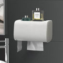 Toilet Paper Holder Waterproof Wall Mounted Roll Paper Tissue Box Shelf Bathroom