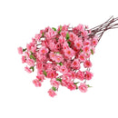 10PCS Artificial Peach Blossom Branches Realistic Pink for Wedding