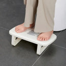 Ergonomic Office Footrest Adjustable Under Desk Stool Anti Fatigue Foot Support - Black