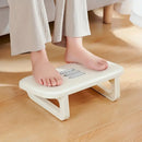 Ergonomic Office Footrest Adjustable Under Desk Stool Anti Fatigue Foot Support - Khaki