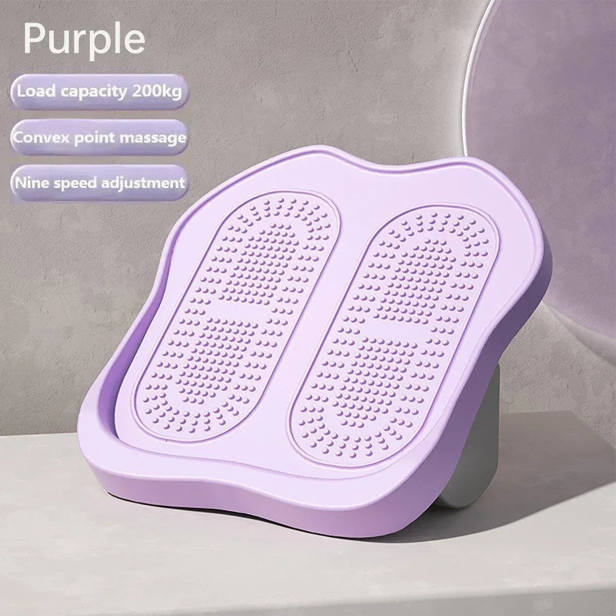 Portable Folding Stretch Board Fitness Pedal Slant Calf Ligament Trainer Tool - Purple