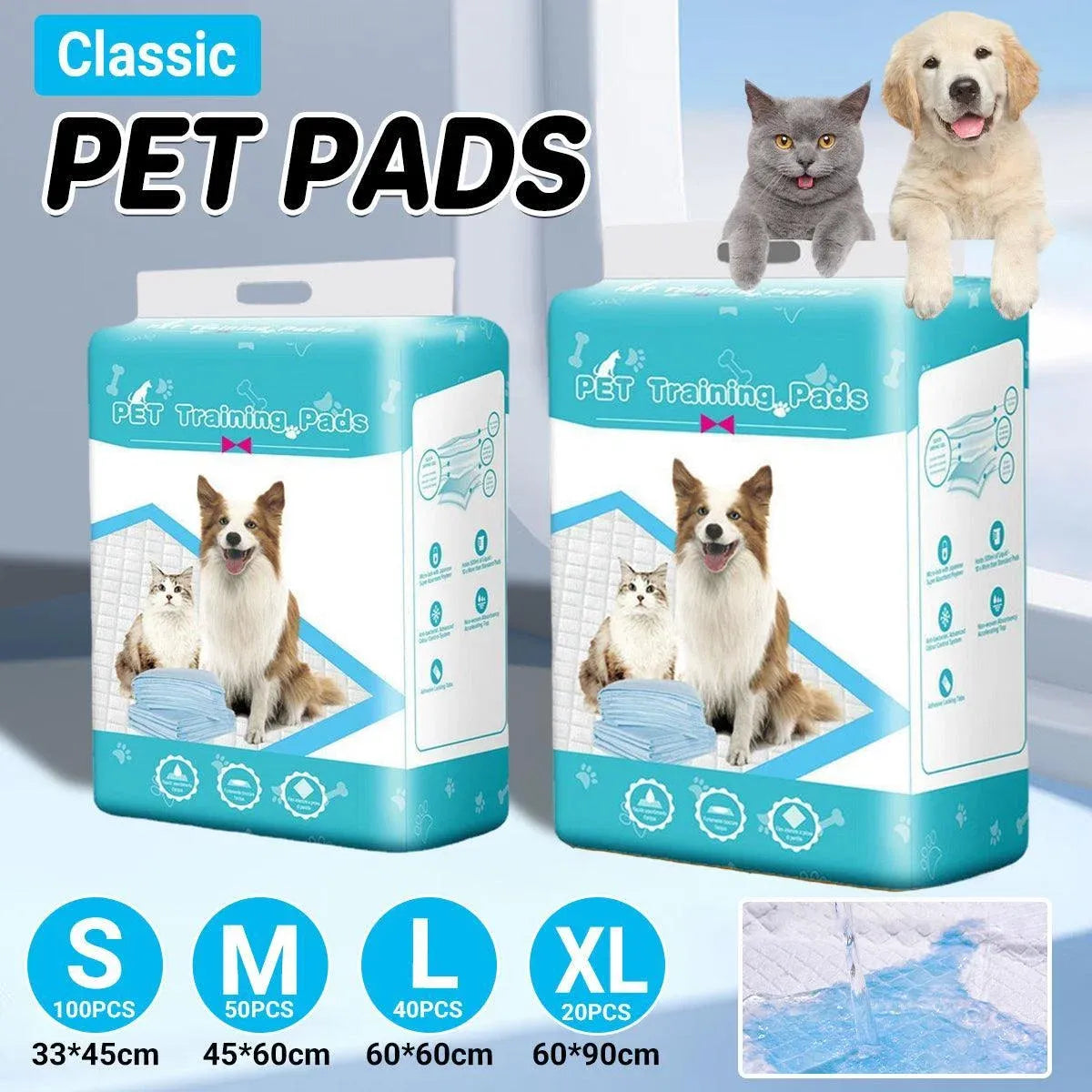Classic Wholesale Classic Fragrance Pet Pads for Dogs Cats Deodorant Monopoly - L-40PCS 60*60cm