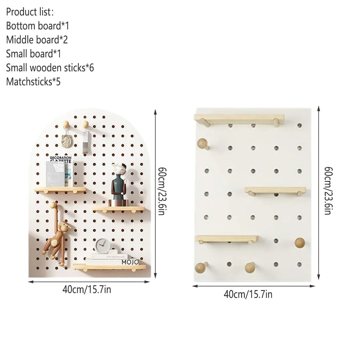 Wall Storage Shelf Panel Display Rack Cave Style Porch Shelf For Home Decoration - Square