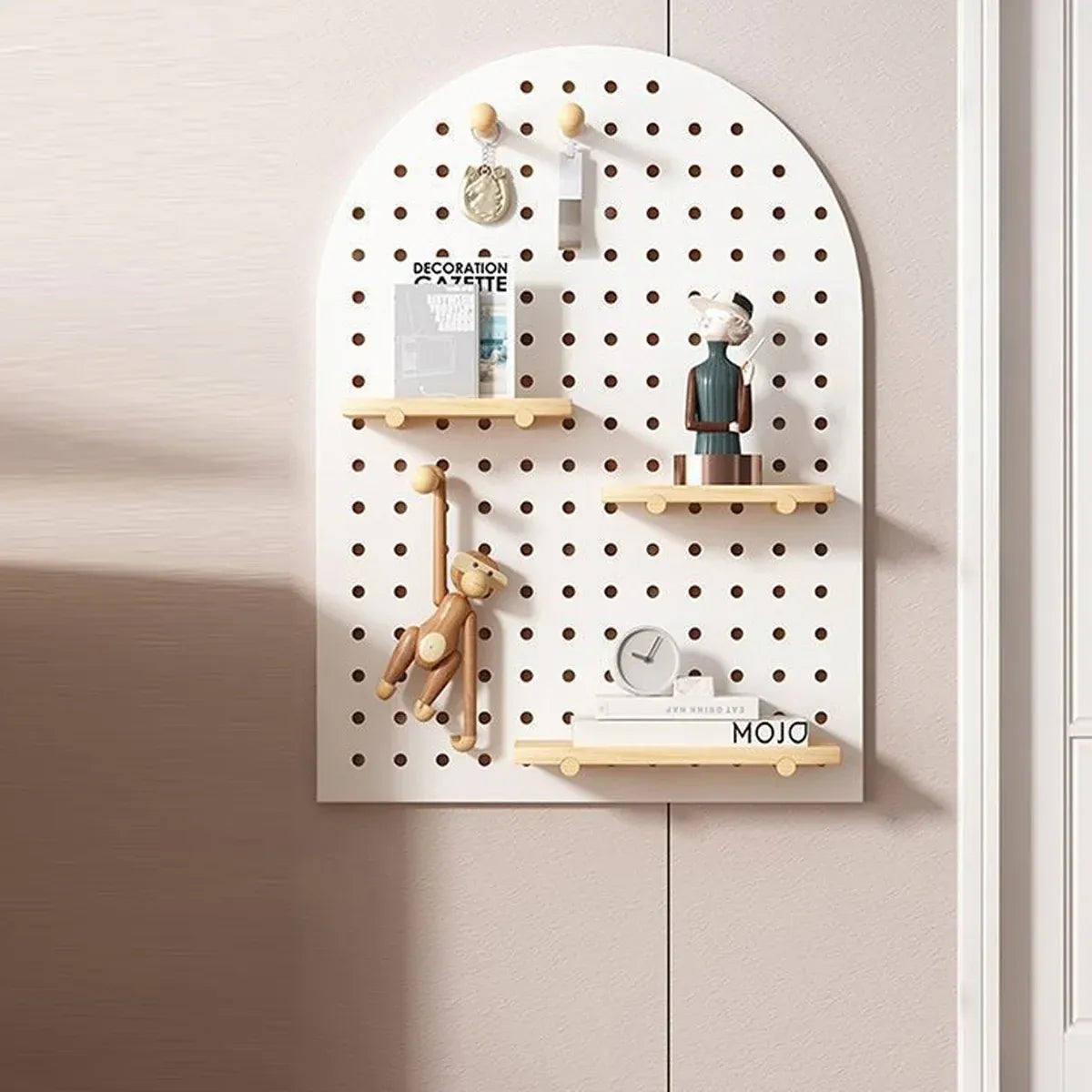 Wall Storage Shelf Panel Display Rack Cave Style Porch Shelf For Home Decoration - Square