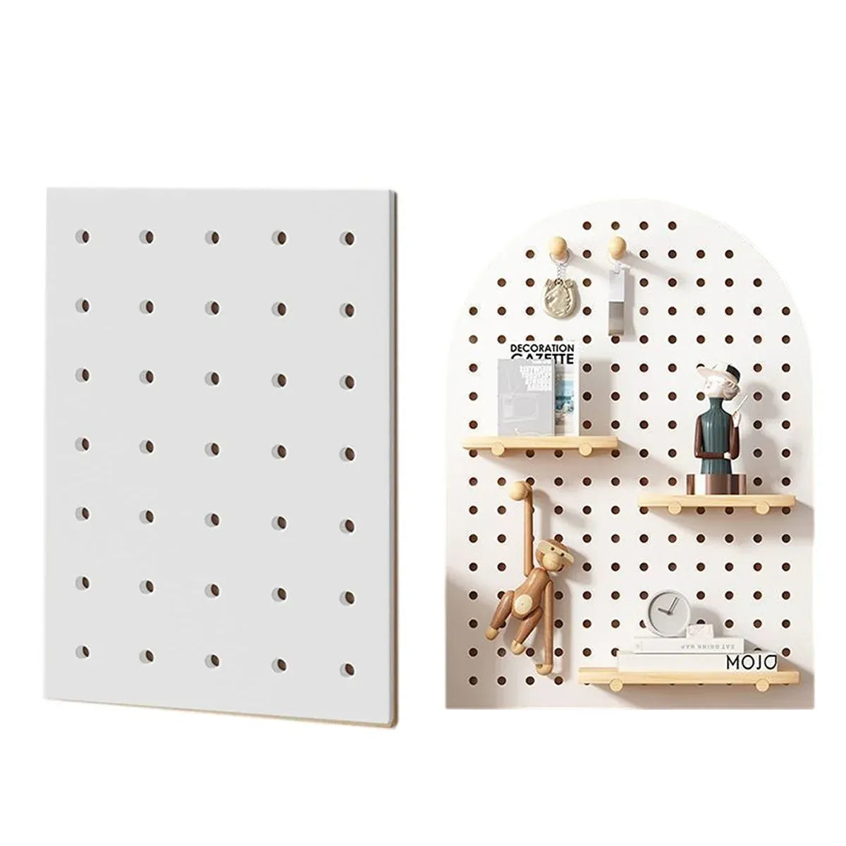 Wall Storage Shelf Panel Display Rack Cave Style Porch Shelf For Home Decoration - Square