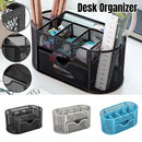 Creative Metal Desktop Pen Holder Multi-function Storage Box Organizer Rack - Blue