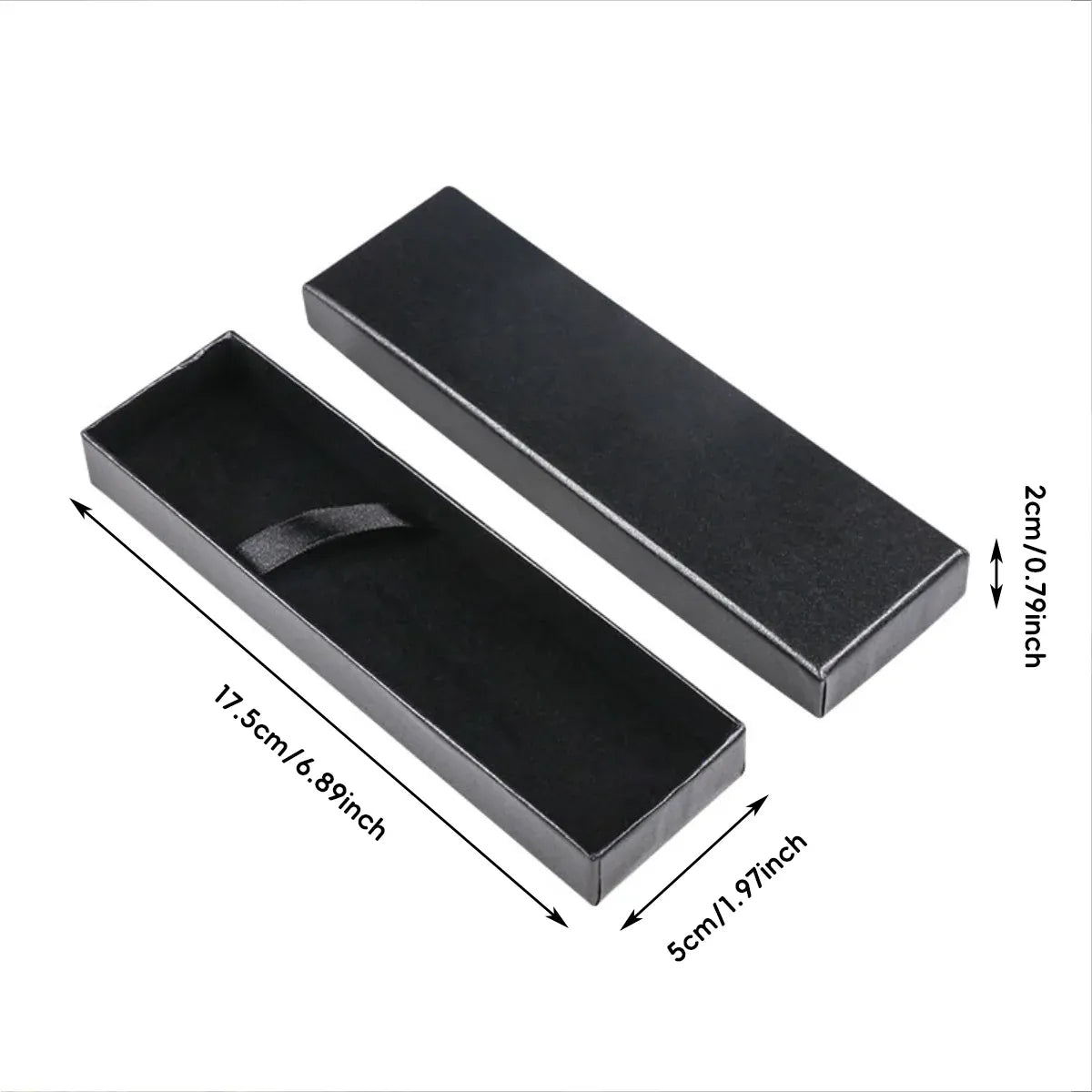 Black Pen Gift Box Set 20pcs Clamshell Storage Case for Fountain Ballpoint