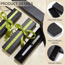 Black Pen Gift Box Set 20pcs Clamshell Storage Case for Fountain Ballpoint