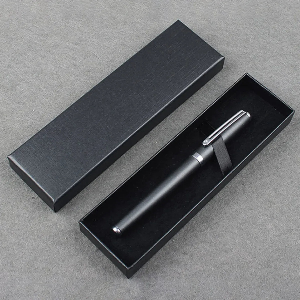 Black Pen Gift Box Set 20pcs Clamshell Storage Case for Fountain Ballpoint