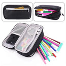 2pcs Large Capacity Multifunctional Pencil Case Storage Bag for School Office