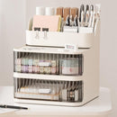 Drawer Storage Box Stationery Cosmetic Organizer Multi Purpose Desktop Holder - Green