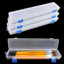 10PCS Clear Brush Storage Box for Gouache Watercolor Oil Painting Pen Holder Box