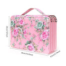 200 Slots Large Capacity Pencil Case Rose Foundation Student Stationery Bag