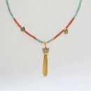 New Chinese Butterfly Pendant Beaded Necklace with Fringe Exquisite Fashion