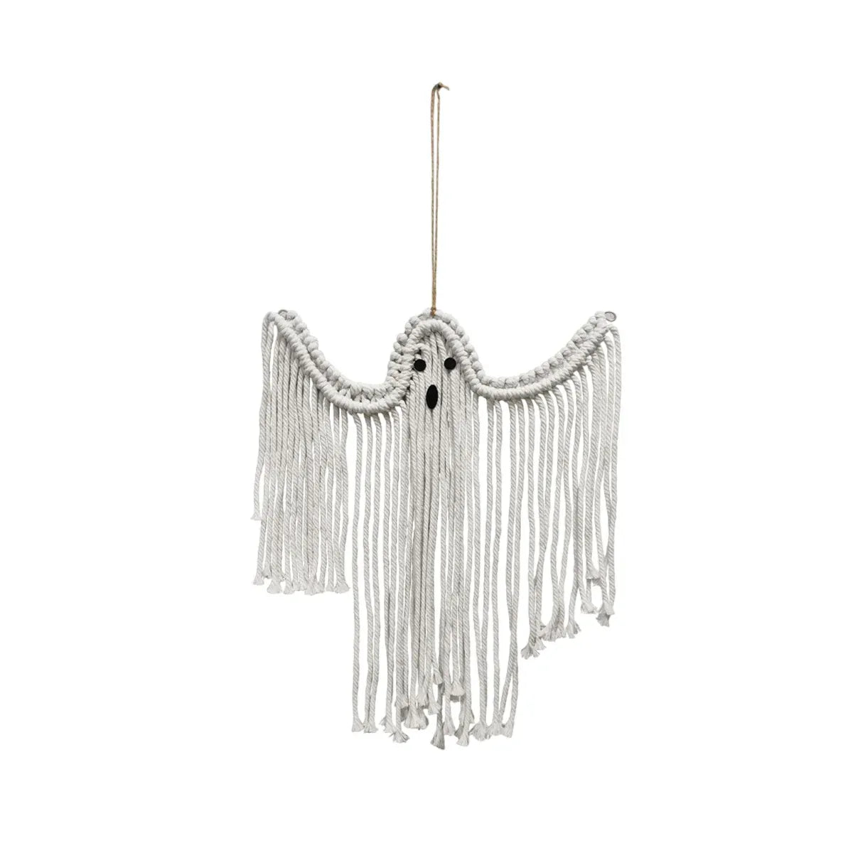 Halloween Ghost Hanging Decoration Handwoven Cotton for Home Party Yard Porch