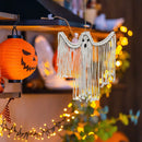 Halloween Ghost Hanging Decoration Handwoven Cotton for Home Party Yard Porch