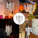 Halloween Ghost Hanging Decoration Handwoven Cotton for Home Party Yard Porch