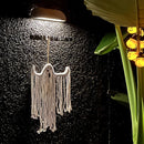 Halloween Ghost Hanging Decoration Handwoven Cotton for Home Party Yard Porch