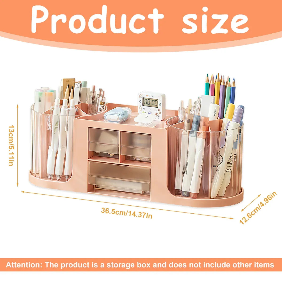 Plastic Rotating Pen Holder Multifunctional Storage for Pens Pencils Markers